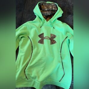 Under Armour Mint Green Hoodie with Camo